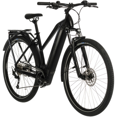 Bicicletta da Viaggio Elettrica CUBE KATHMANDU HYBRID ONE 500 TRAPEZ Donna Nero 2020 0